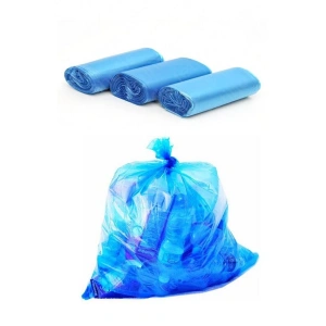 Büyük Boy 65x80 Cm Çöp Torbası Poşeti Mavi 70 Adet