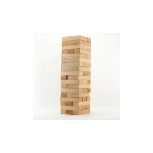 Büyük Boy Doğal Ahşap Denge Oyunu Kule Oyunu 54 Parça