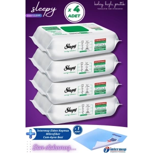 Easy Clean Beyaz Sabun Katkılı Yüzey Temizlik Havlusu 4x100 (400 YAPRAK) Intermop Slim Bez