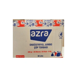 Endüstriyel Jumbo Çöp Poşeti 400 gr 80x100 cm 1 Koli 20 Paket