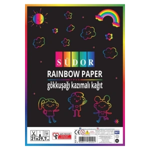 Gökkuşağı Kazımalı Kağıt