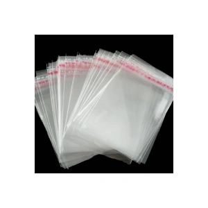 Jelatin Bantlı Şeffaf Poşet 35cmx50cm 10lu