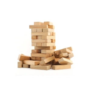 Jenga Denge Oyunu 54 Parça Doğal Ahşap