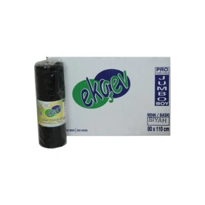 Jumbo Boy Siyah Çöp Torbası 80*110 - 10 Ad.