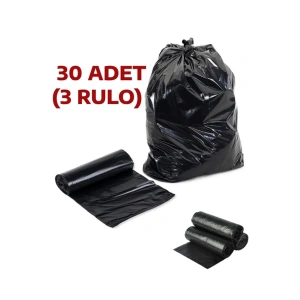 Jumbo Çöp Poşeti 80X110 Endüstriyel 10lu X 3 Paket Çöp Torbası ( 70 Litre Çöp Kovası İle Uyumludur)