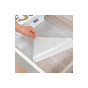 Kaymaz Dolap Içi Şeffaf Çekmece Içi Raf Örtüsü Buzdolabı Mutfak Kullanımına Uygun 45cm X 10 Metre