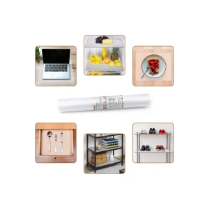 Masa Raf Örtüsü Kaymaz Tabanlı Şeffaf Dolap Çekmece Buzdolabı Raf Örtüsü