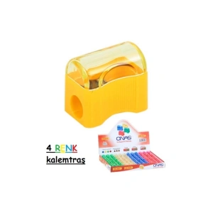 Öğrenci Kalemtraşı Kapaklı 4 Adet