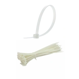 Plastik Kelepçe Cırt Kablo Bağı Beyaz 2.5x100 mm 10 cm 100 Adet