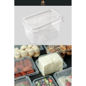 Plastik Sızdırmaz Düz Kapak 1000 gr Cc 100 Adet