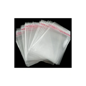 Şeffaf Yapışkanlı Çeyiz Poşeti Jelatin Poşet Bantlı Jelatin 35x50 Cm 10 Adet