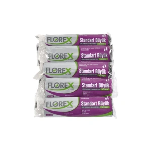 Standart Büyük Siyah Çöp Poşeti 65 X 80 cm 5 rulo