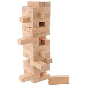 Südor Doğal Ahşap 54 Parça Jenga Denge Oyunu