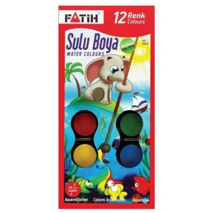 Sulu Boya 12 Renk Tam Boy