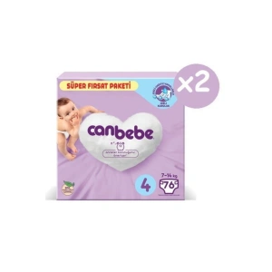 Süper Fırsat Paketi Bebek Bezi 4 Numara Maxi 76x2 152 Adet