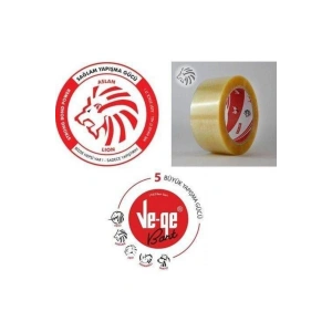 Vege Koli Bandı 45x100 Şeffaf (ASLAN) 24 Adet