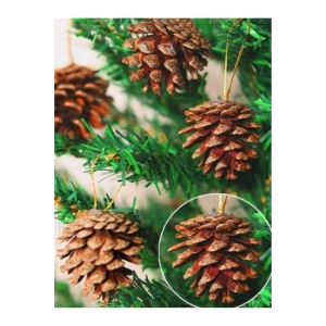 Yılbaşı Ağacı Dekoratif Çam Kozalak 18 Adet