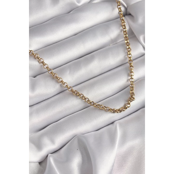 316L Çelik Gold Renk Kadın Kolye - TJ-BKO9665