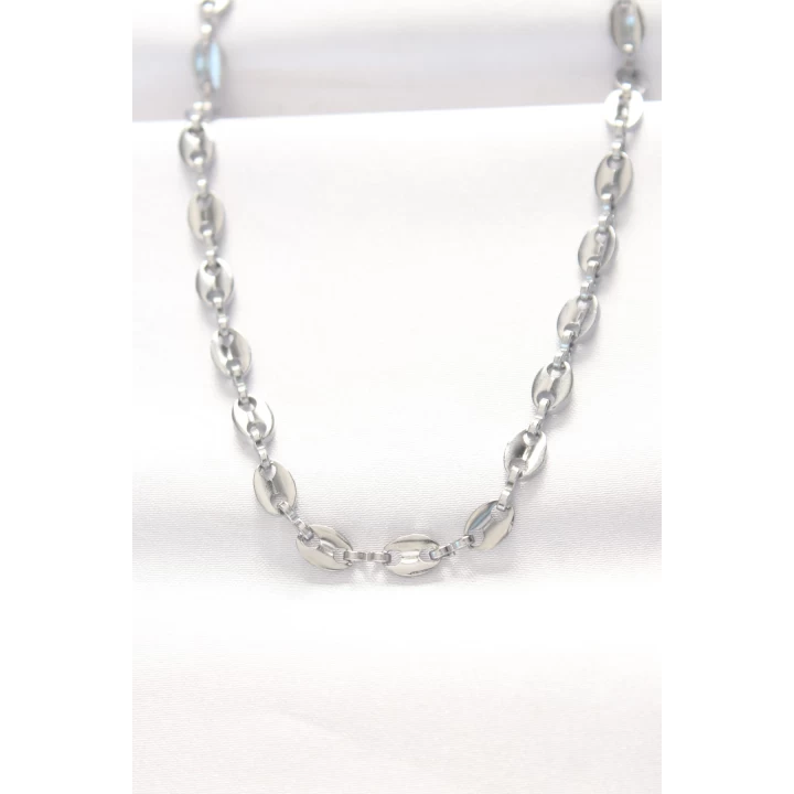 316L Çelik Silver Renk Gemici Zincir Kolye - TJ-BKO8524