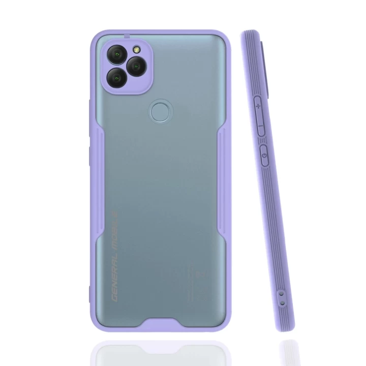 General Mobile GM 22 Kılıf Platin Silikon - Lila