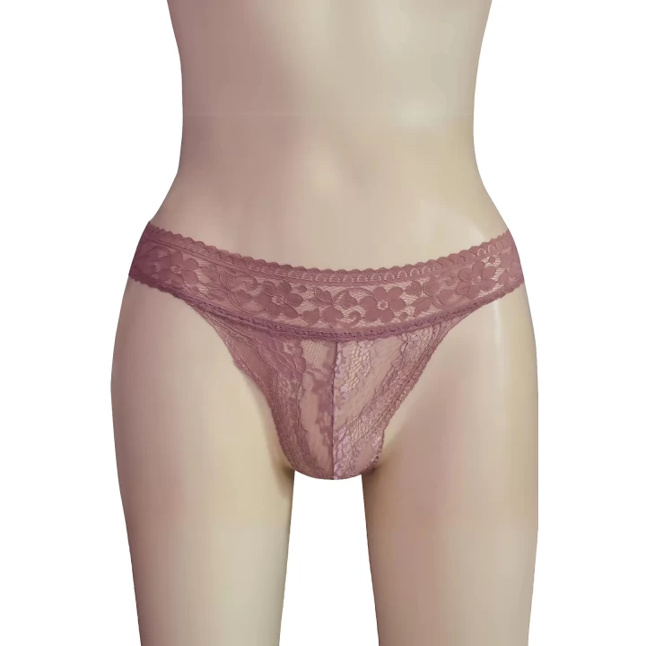 H2731 Bikini Bel Şerit Bant Ön Dantel Arka Tül
