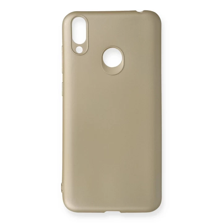 Huawei Honor 8C Kılıf First Silikon - Gold