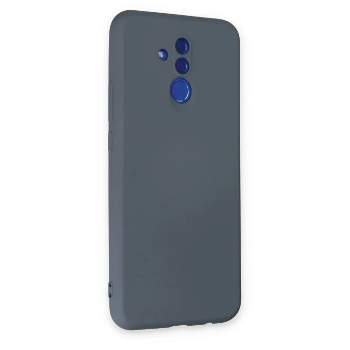 Huawei Mate 20 Lite Kılıf Nano içi Kadife Silikon - Gri