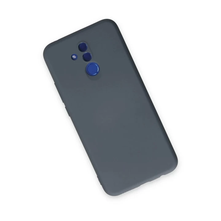 Huawei Mate 20 Lite Kılıf Nano içi Kadife Silikon - Gri