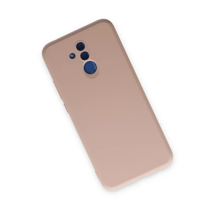 Huawei Mate 20 Lite Kılıf Nano içi Kadife Silikon - Pudra