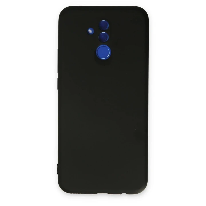 Huawei Mate 20 Lite Kılıf Nano içi Kadife Silikon - Siyah