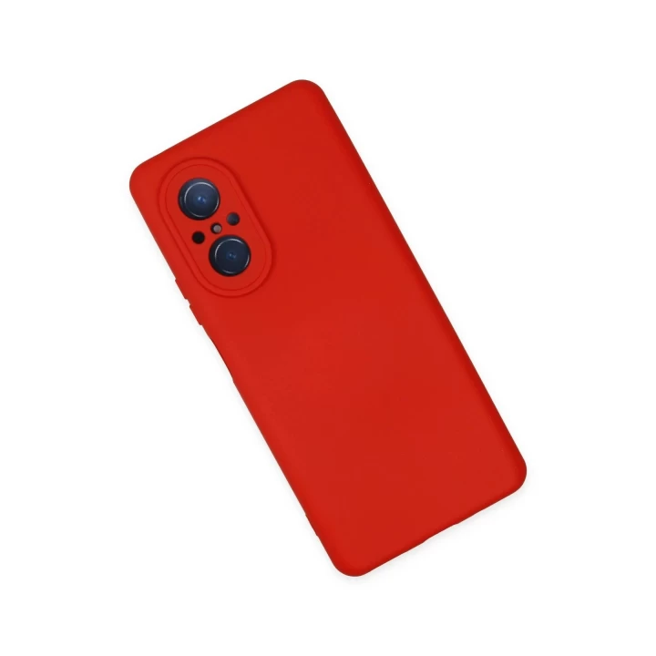 Huawei Nova 9 SE Kılıf Nano içi Kadife Silikon - Kırmızı