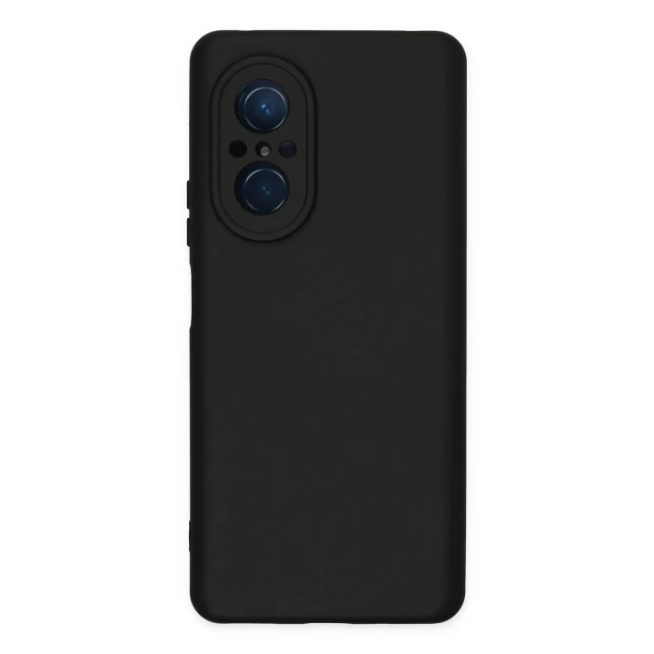 Huawei Nova 9 SE Kılıf Nano içi Kadife Silikon - Siyah