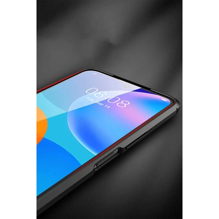 Huawei P Smart 2021 Kılıf Auto Focus Kapak - Kırmızı