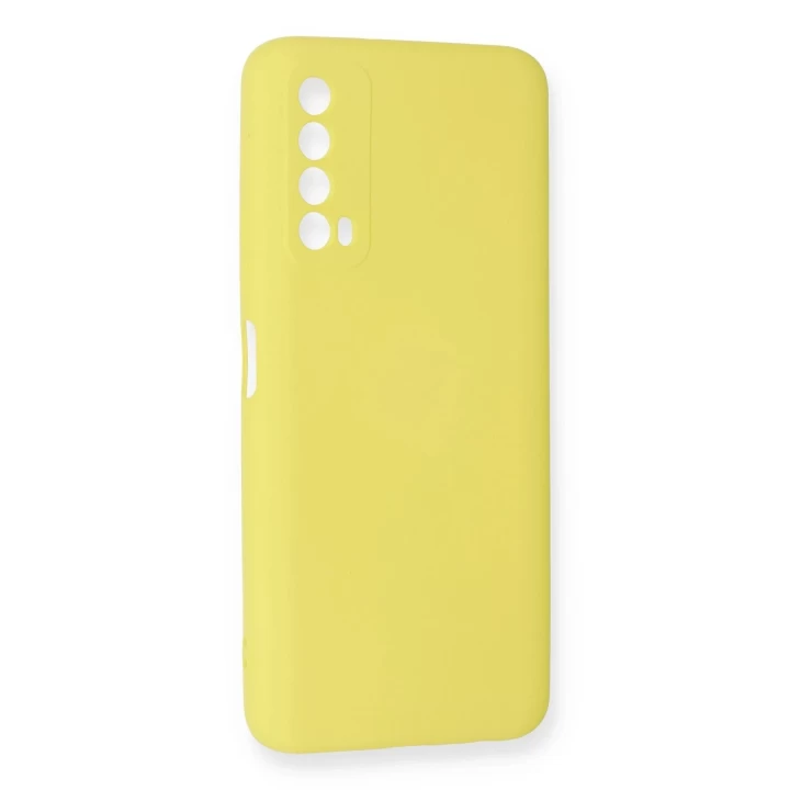 Huawei P Smart 2021 Kılıf Nano içi Kadife Silikon - Sarı