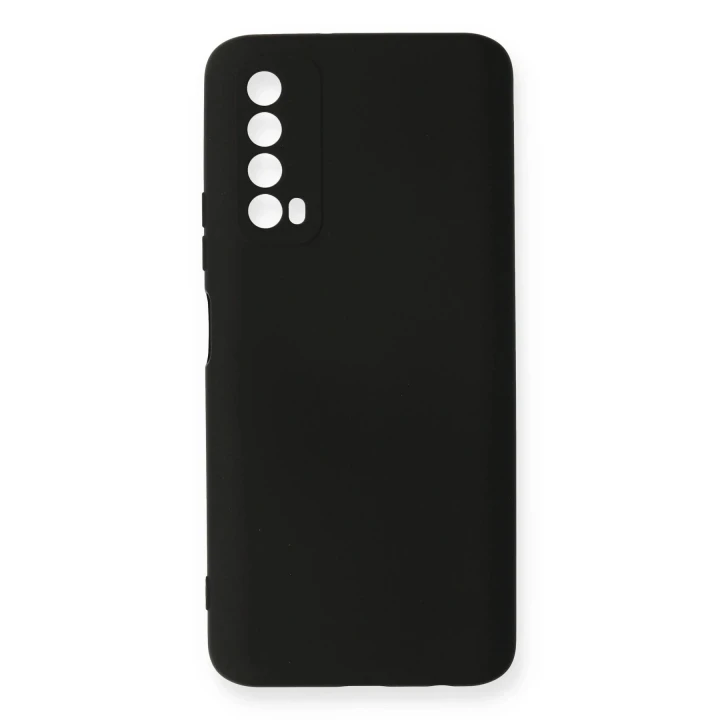 Huawei P Smart 2021 Kılıf Nano içi Kadife Silikon - Siyah