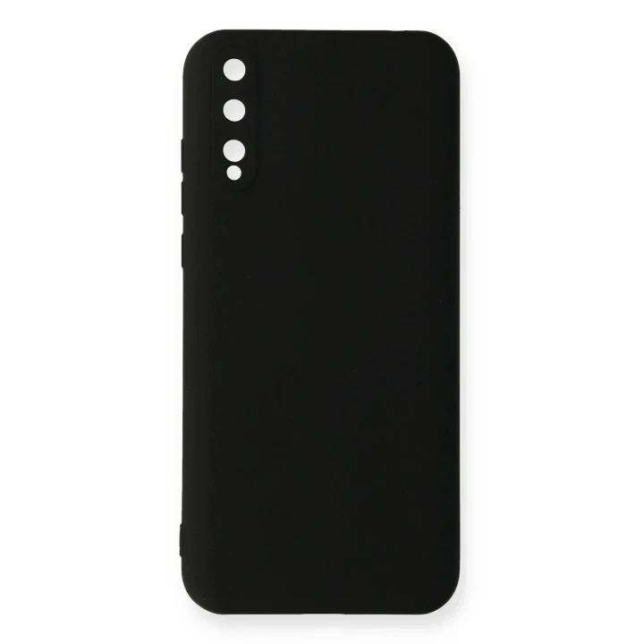 Huawei P Smart S Kılıf Nano içi Kadife Silikon - Siyah