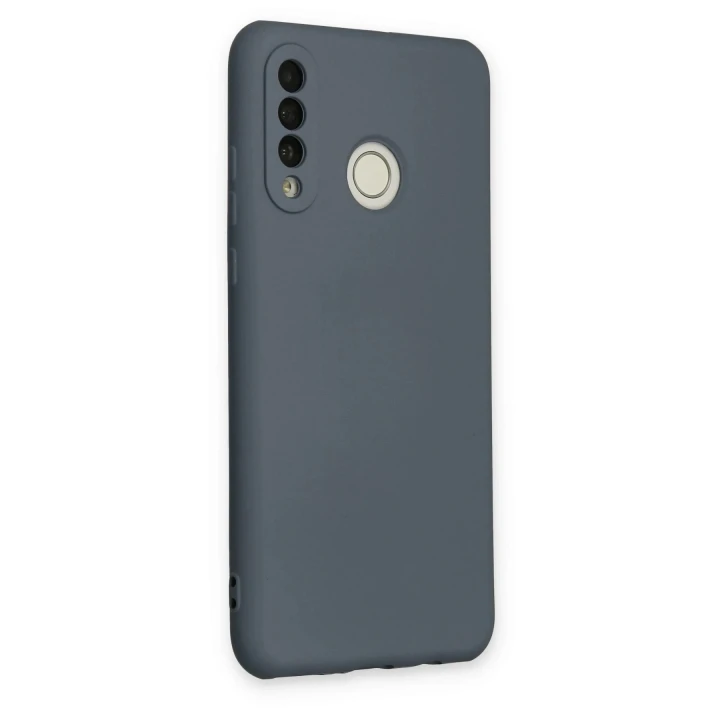Huawei P30 Lite Kılıf Nano içi Kadife Silikon - Gri