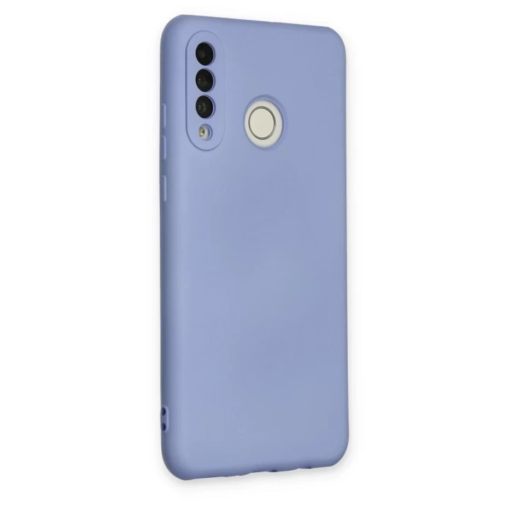 Huawei P30 Lite Kılıf Nano içi Kadife Silikon - Lila