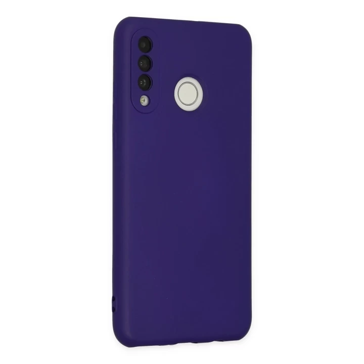 Huawei P30 Lite Kılıf Nano içi Kadife Silikon - Mor