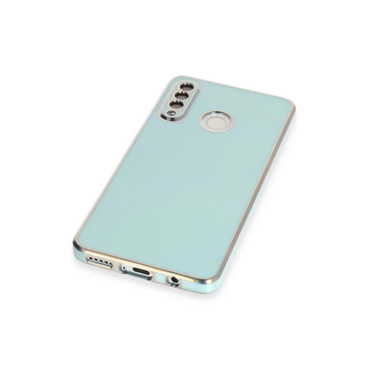 Huawei P30 Lite Kılıf Volet Silikon - Açık Yeşil