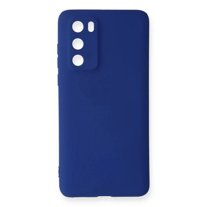 Huawei P40 Kılıf First Silikon - Lacivert
