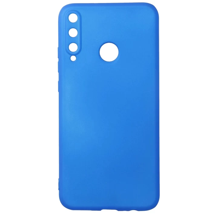 Huawei P40 Lite E Kılıf First Silikon - Mavi