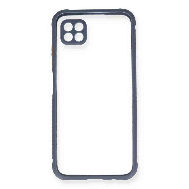 Huawei P40 Lite Kılıf Miami Şeffaf Silikon - Gri