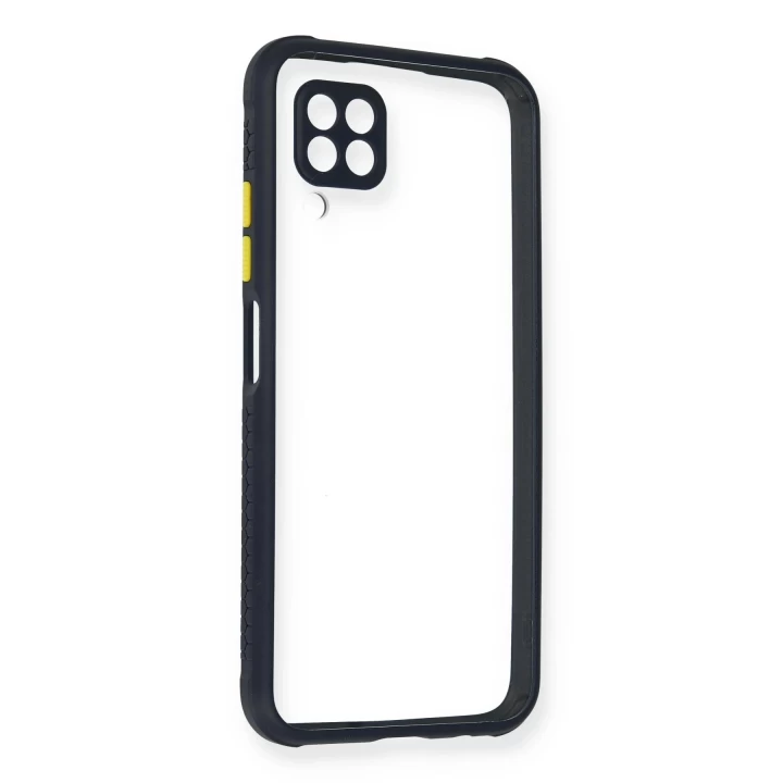 Huawei P40 Lite Kılıf Miami Şeffaf Silikon - Lacivert