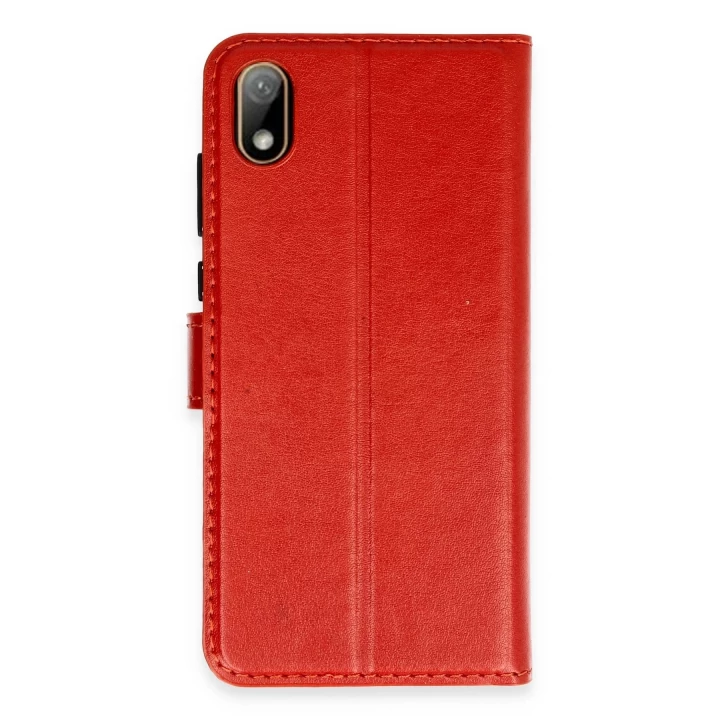 Huawei Y5 2019 Kılıf Trend S Plus Kapaklı Kılıf - Kırmızı