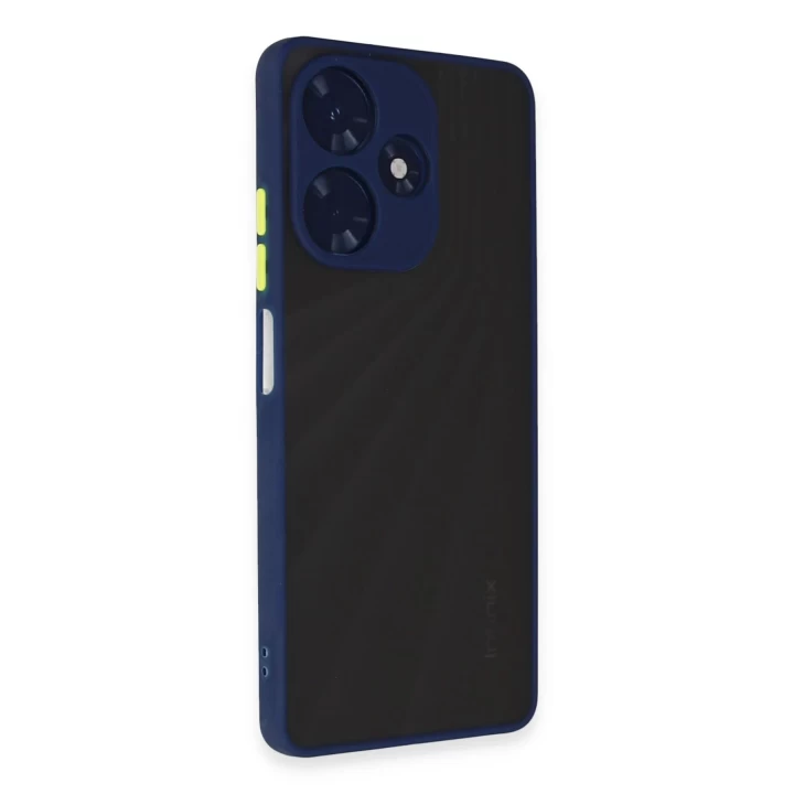 İnfinix Hot 30 4G Kılıf Montreal Silikon Kapak - Lacivert