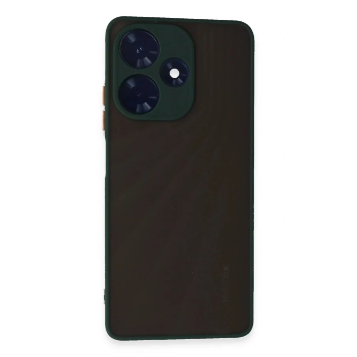 İnfinix Hot 30 4G Kılıf Montreal Silikon Kapak - Yeşil