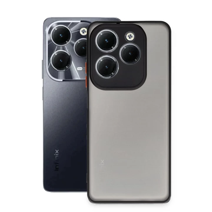 İnfinix Hot 40 Pro Kılıf Montreal Silikon Kapak - Siyah