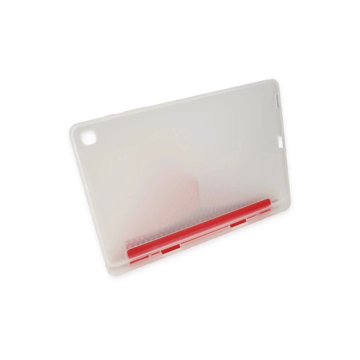 iPad 10.2 (8.nesil) Kılıf Kalemlikli Mars Tablet Kılıfı - Kırmızı