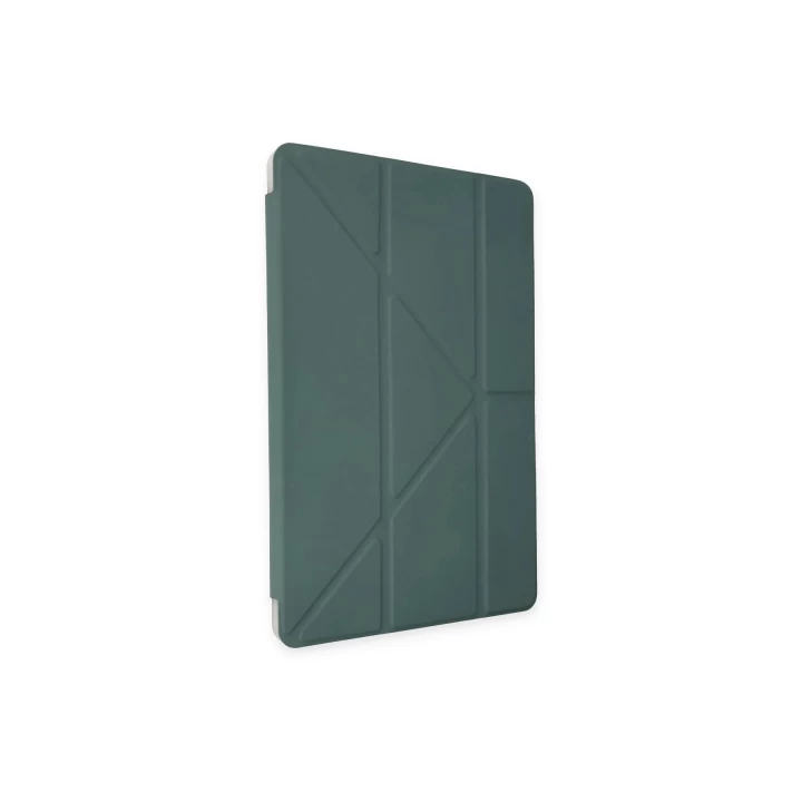 iPad 10.2 (8.nesil) Kılıf Kalemlikli Mars Tablet Kılıfı - Koyu Yeşil